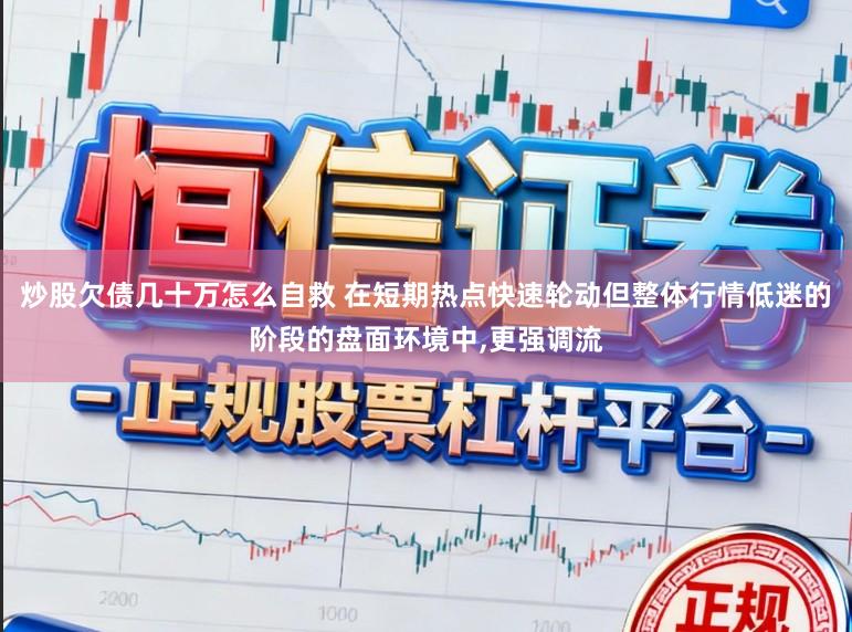 炒股欠债几十万怎么自救 在短期热点快速轮动但整体行情低迷的阶段的盘面环境中，更强调流