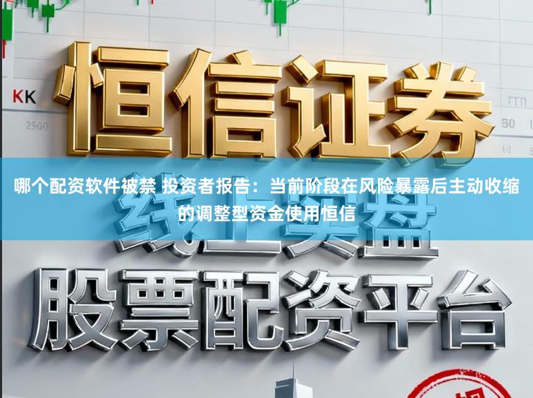 哪个配资软件被禁 投资者报告：当前阶段在风险暴露后主动收缩的调整型资金使用恒信