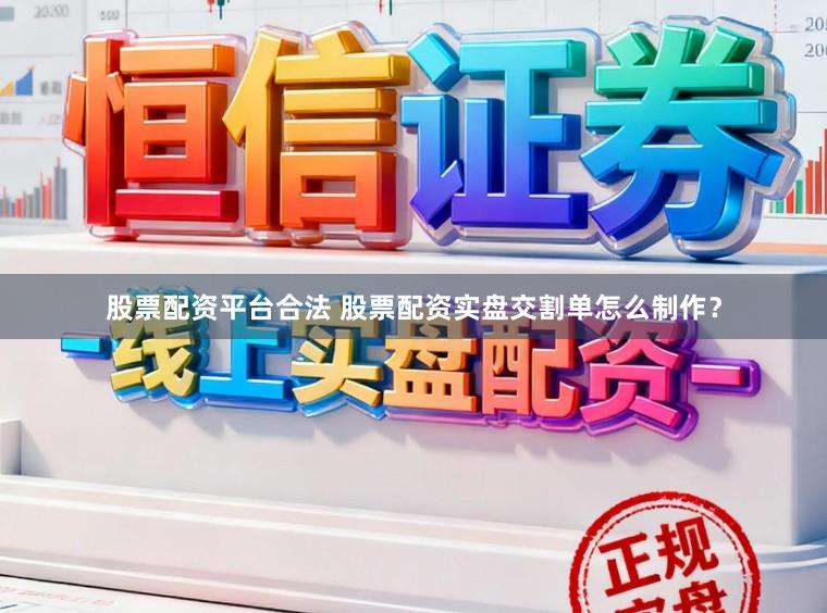 股票配资平台合法 股票配资实盘交割单怎么制作?