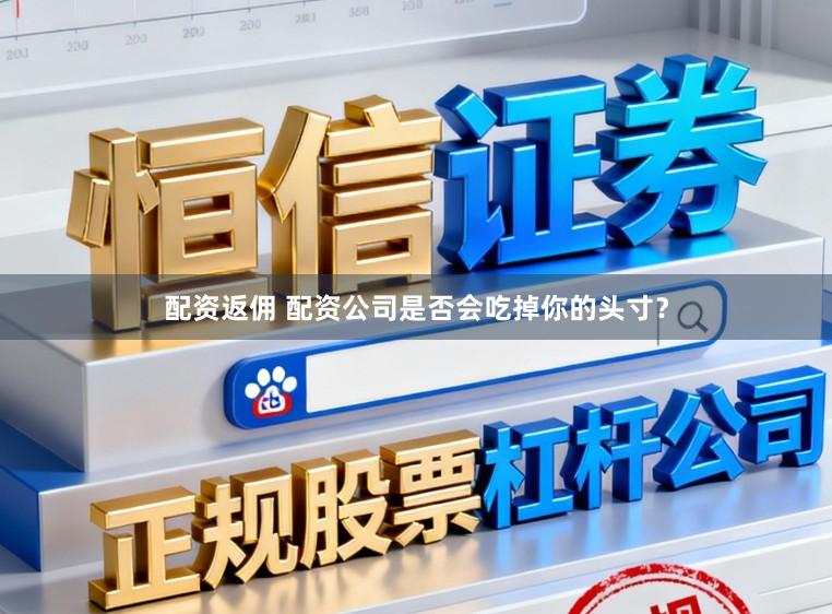 配资返佣 配资公司是否会吃掉你的头寸?